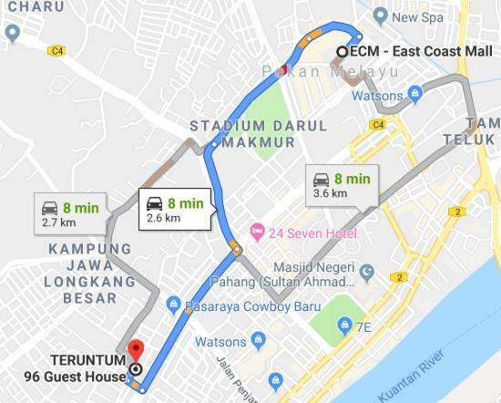 Teruntum 96 Guest House Kuantan Ngoại thất bức ảnh